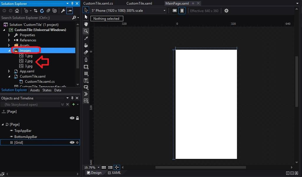 Drag and drop images